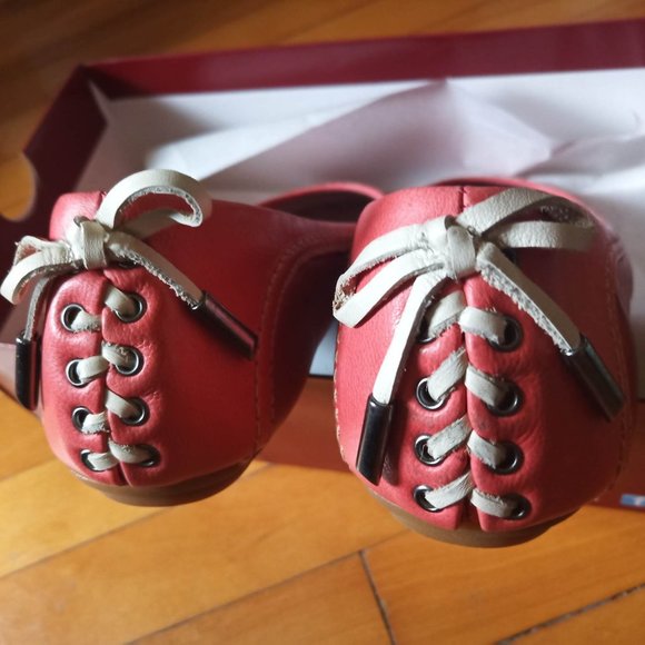 Hush Puppies Chaste Skimmer Flats, Coral Leather, Size 8.5M - Picture 4 of 9